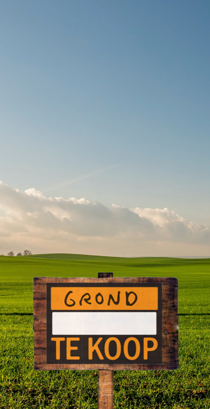 Bouwgrond te koop bordje