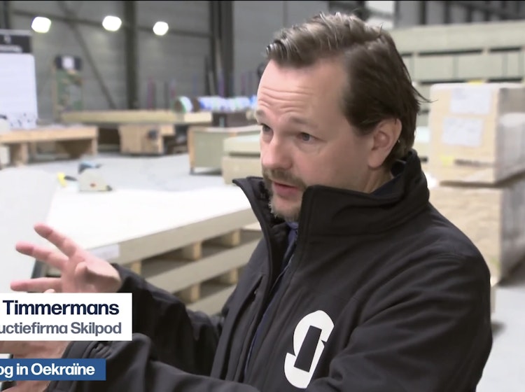 Filip Timmermans in het 19u journaal van VRT NWS ivm noodwoningen voor Oekraïnse vluchtelingen