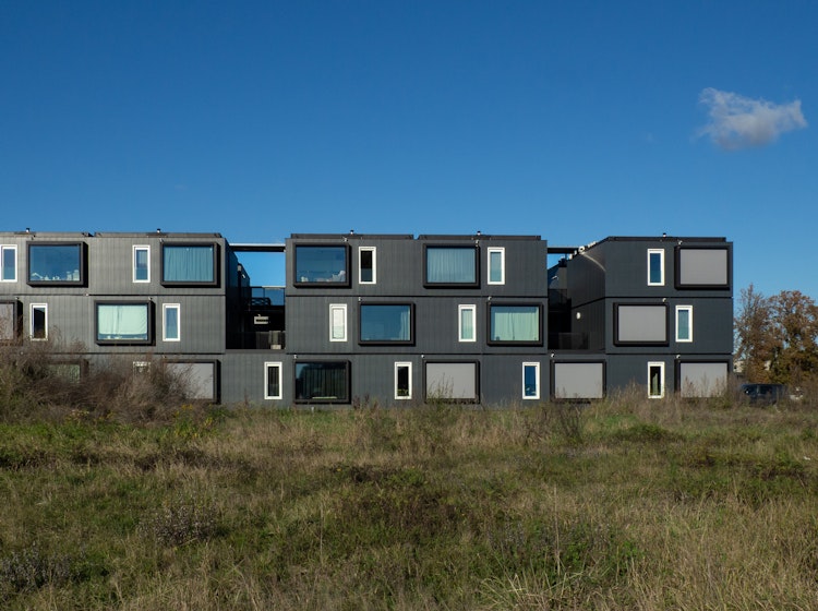 Houtskelet stapelbouw woningen voor sociaal wonen