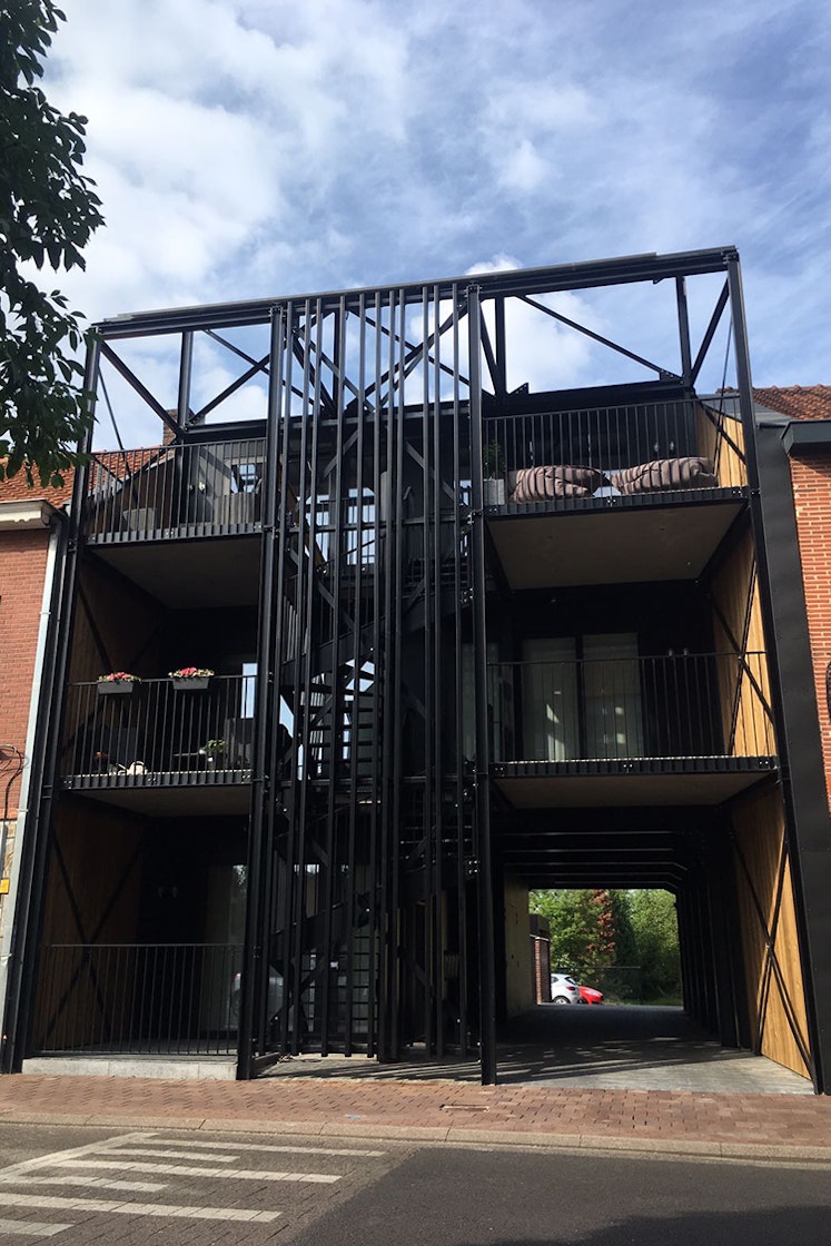 Skilpod modulaire appartementen Diepenbeek