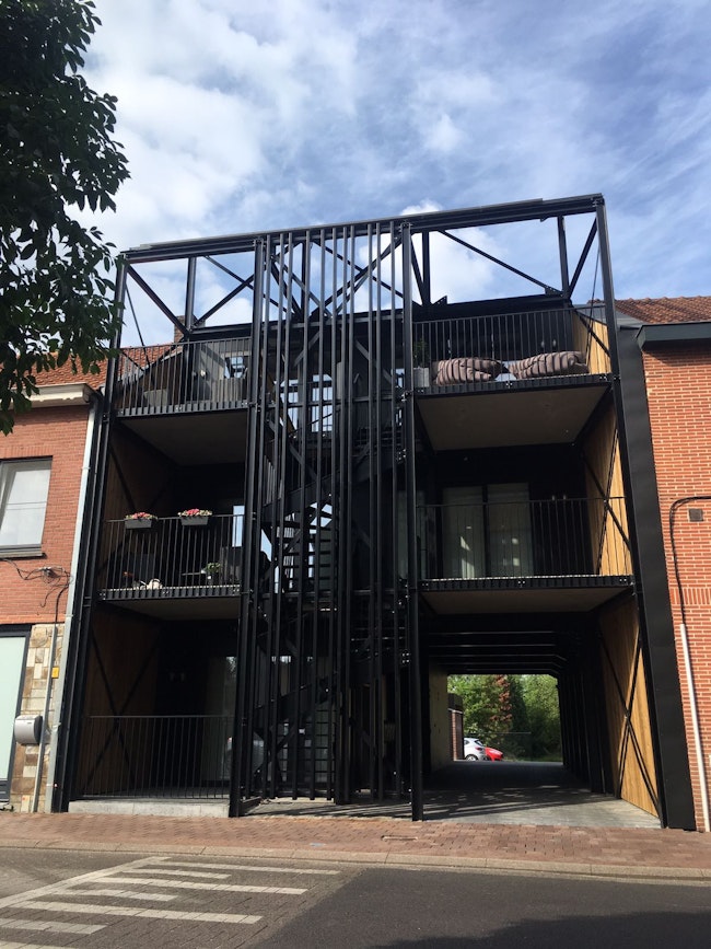 Skilpod modulaire appartementen Diepenbeek