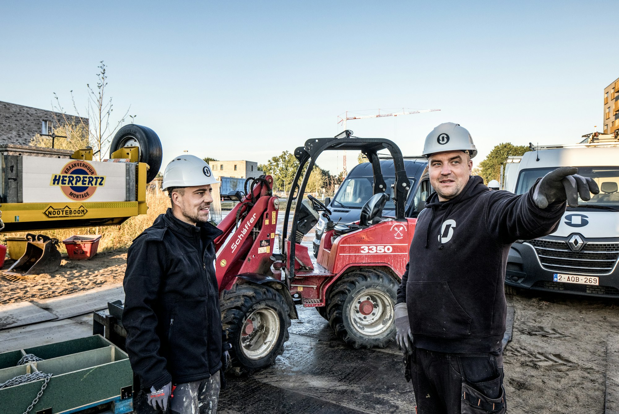 Onsite team Skilpod op de Hoedhaar site in Lokeren