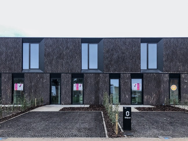 Nieuwbouw houtskelet woningen op de site van de Chocoladefabriek in Tongeren